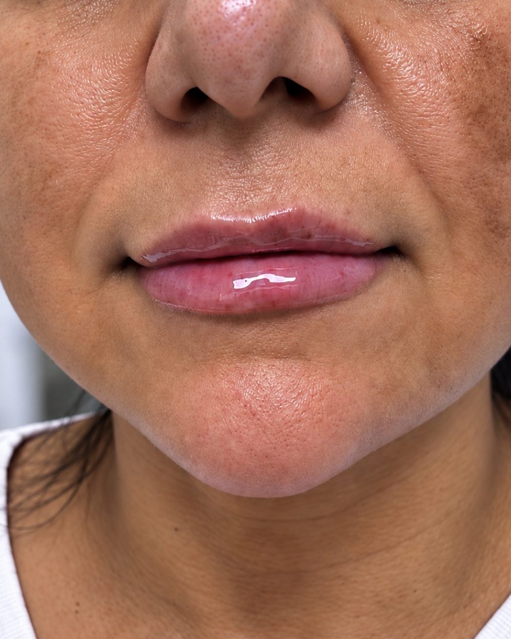 Lip Injections, Front View, after